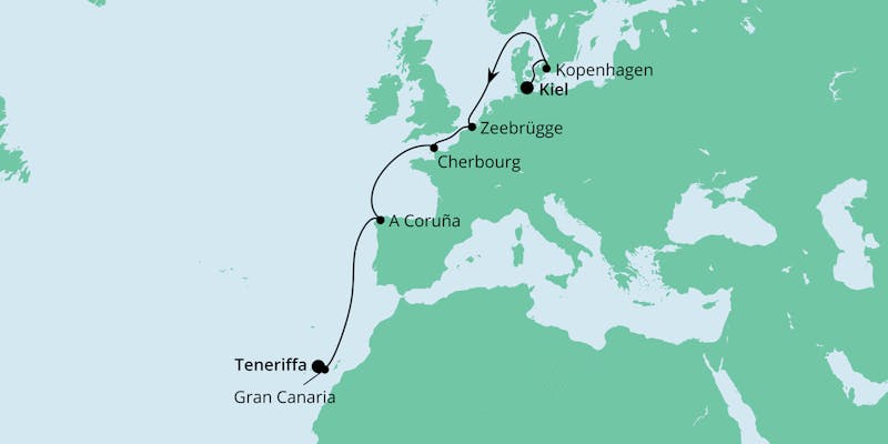 Von Kiel nach Teneriffa